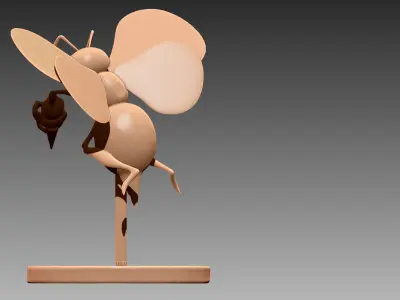 Beedrill flying Pokemon OBJ STL 3D print model