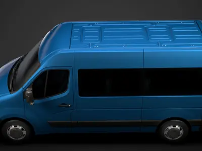 Vauxhall Movano L2H2 WindowVan 2020 3D model