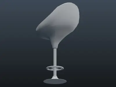 Bar Chair Free low-poly 3D model