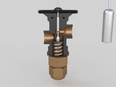 Thermal Expansion Valve 3D model