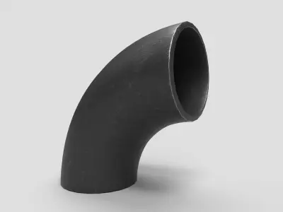 Elbow Pipe Long Radius 4 inches 3D model