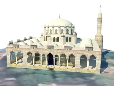 Sinan Pasha Mosque Low-poly 3D model