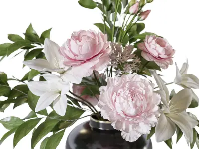 Flower Set 123 Free 3D model