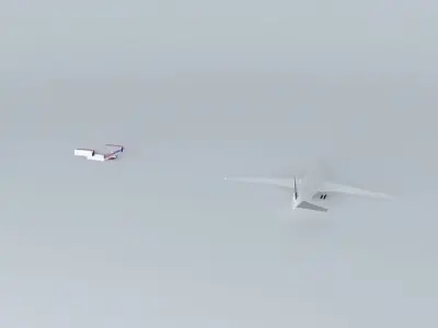 Template - Boeing 777-200LR Free 3D model