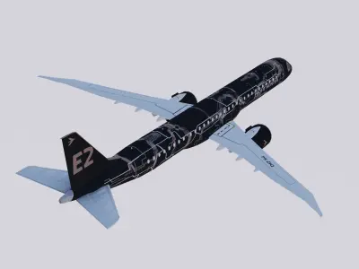 Embraer E-195 E-Jets E2 Tech Lion profit hunter 3D model