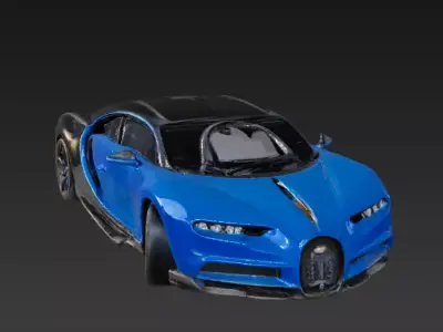 Bugatti Chiron 3D Model Free 3D print model