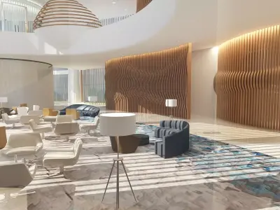 The Hotel Lobby 7 3D model