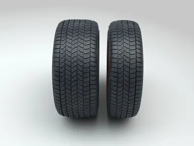 Hot Rod Wheels 3D model