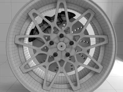 Rotiform Super Concave BLQ rim 3D model