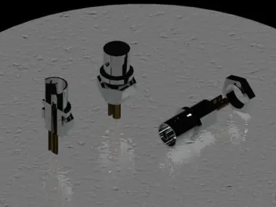 BNC connector receptacle Free 3D model