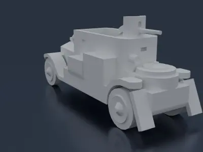 Minerva Armored Car 3D print model