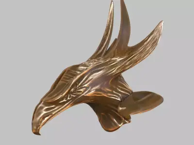 Eagle claw bronze 3D model