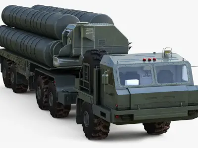 Air Defence Missile Launcher 3D model