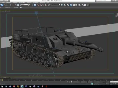 Sturmgeschutz StuG III Ausf F German Anti Tank SPG 3D model