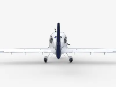 Aircraft Propeller TRAC Flight Trainer 3D Model  Low-poly 3D model