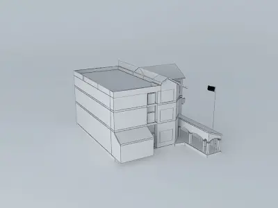 Pingtung Own New Park police station Free 3D model