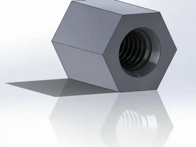 M4x6 female female spacer Free 3D model