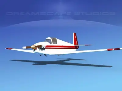 Mooney M-18 Mite V12 3D model