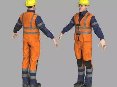 ROAD WORKER 3D model