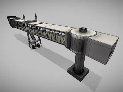 aero bridge Low-poly 3D model