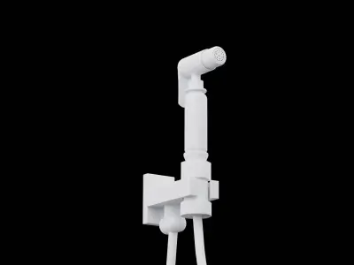 Toilet Jet Spray Low-poly 3D model