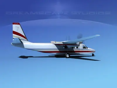 Rockwell Turbo Commander 690 V12 3D model