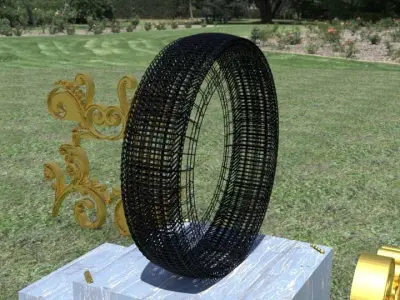 ORTAS TIRE NO 9 GAME READY Low-poly 3D model