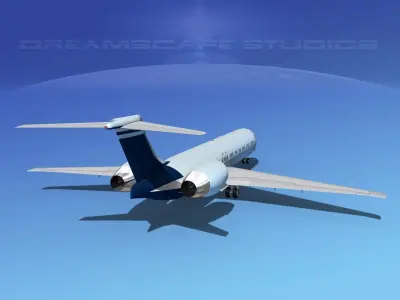 McDonnell Douglas MD-87 Corporate 15 3D model