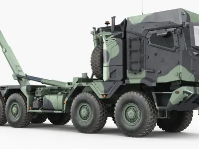 RMMV HX3 tactical military truck 8x8 3D model