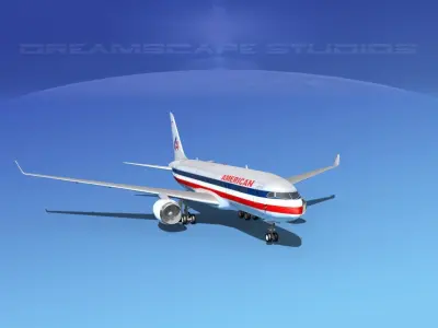 Boeing 787-8 American Airlines 3D model