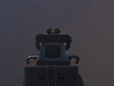 ASSAULT RIFLE HK MP7 WEAPON 3D MODEL Low-poly 3D model