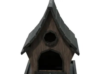 Bird Feeder Low-poly 3D model