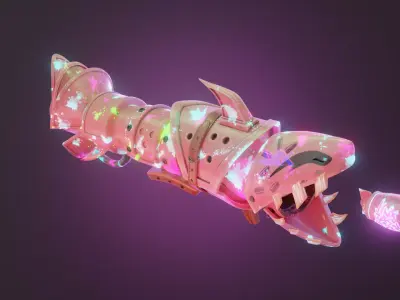 Jinx Fishbones  Low-poly 3D model