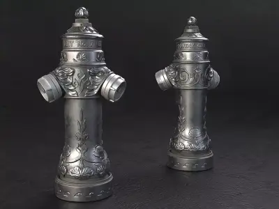London Vintage  Fire Hydrant 3D model