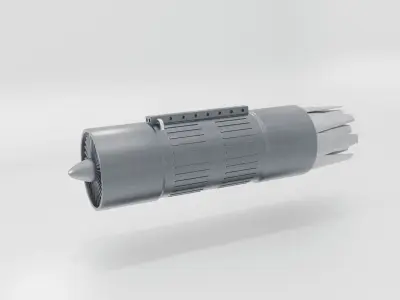 Jet Engine J001 Non exsistentent 3D model