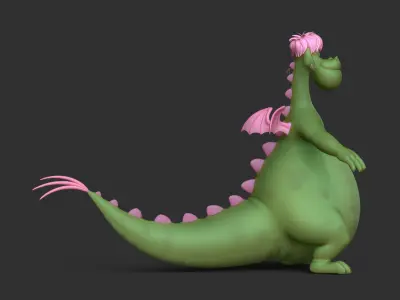 Elliott the Dragon 3D model