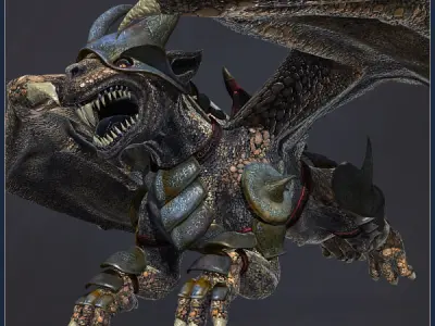 Dragon Beast Low-poly 3D model