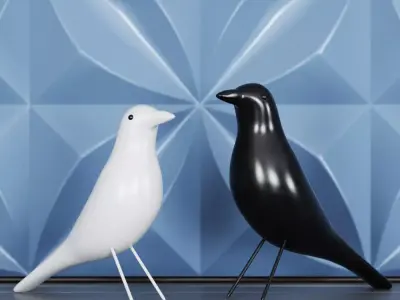 Figurine Eames House Bird 3D model