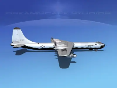 Convair B-36G Peacemaker V06 3D model