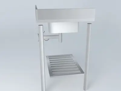 Kit216 Bench Canto V2 Inox Cuba by Alex Marques Free 3D model