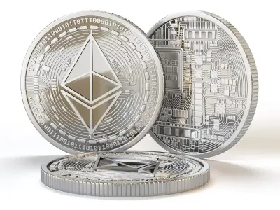 Set of 12 TOP Crypto Coins 3D model