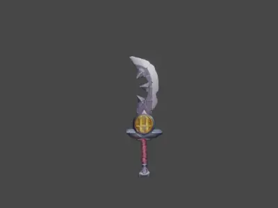 Zeloeman Sword A 38 Low-poly 3D model