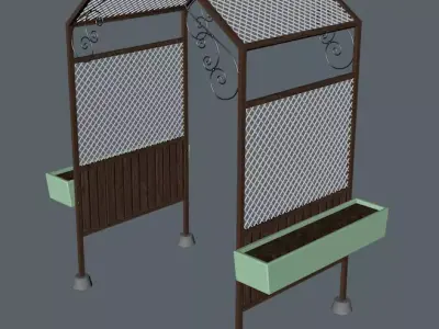 Pergola Simple Free 3D model
