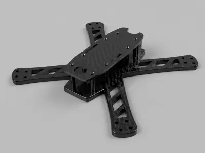 Racing FPV Drone Frame 3D Printing 3D print model