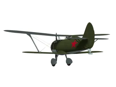 Polikarpov I-15bis 3D model