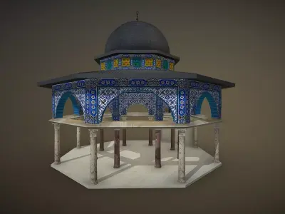 Qubbat Al-Silsila - Dome Of The Chain 3D Model 3D model
