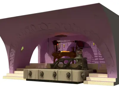 Jabbas Throne Area-Foam version complete set - 1-12 Blackseries 3D Model Pack purchase