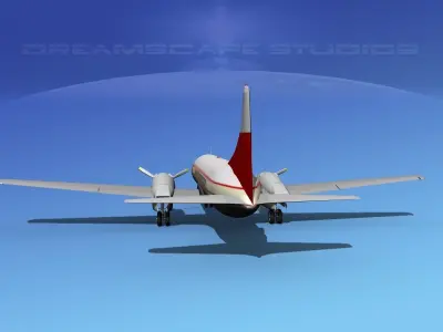 Convair CV-340 Private 2 3D model