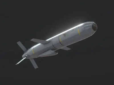 Delilah Cruise Missile Low-poly 3D model