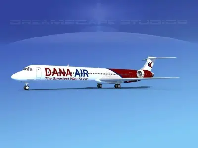 McDonnell Douglas MD83 Dana Air 3D model
